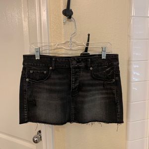 American Eagle Outfitters - black denim skirt - S